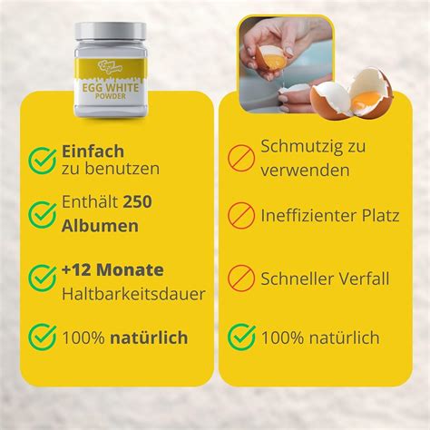 Easy Yummy Egg White Powder for Baking - 500g | 100% Pure Egg Powder