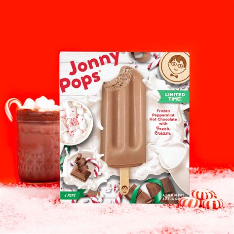 Frozen Peppermint Hot Chocolate Ice Cream Bar Jonnypops©