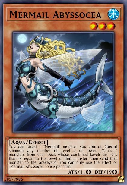 Yu Gi Oh Wiki Mermail Abyssocea