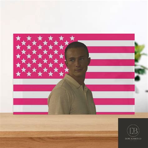 Jj Maybank Pink American Flag Etsy