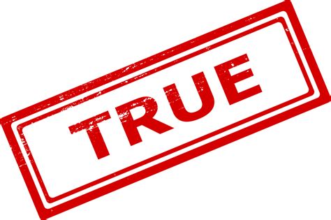 True Or False Stamp