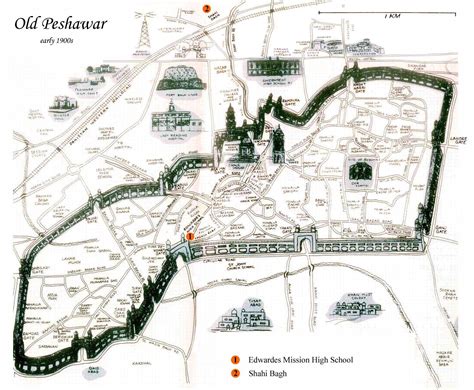 Map of Old walled city of Peshawar : r/pakistan