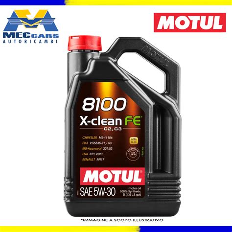 L Motul W X Clean Fe Engine Oil Synthetic Acea C C Rn Psa B