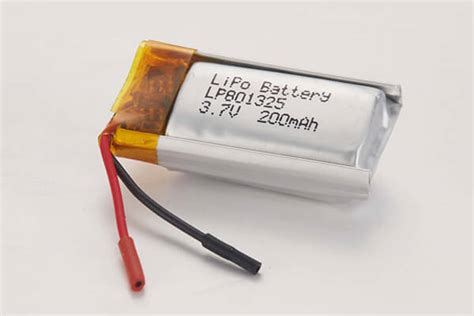 Lp801325 200mah 37v Rechargeable Lithium Polymer Battery Lithiumpolymerbatteriescom