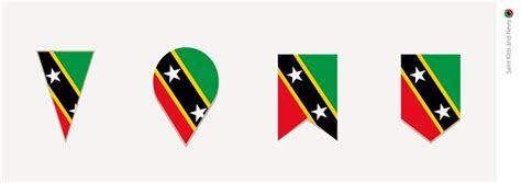 Premium Vector Saint Kitts And Nevis Flag In Vertical Design Vector Illustration