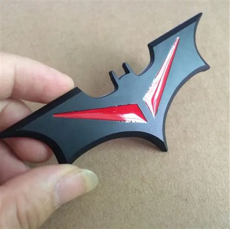 10pcs 3D Bat Car Sticker Cool Metal Bat Auto Logo Cover Car Styling Car