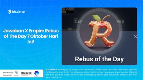 Jawaban X Empire Rebus Of The Day 7 Oktober Hari Ini