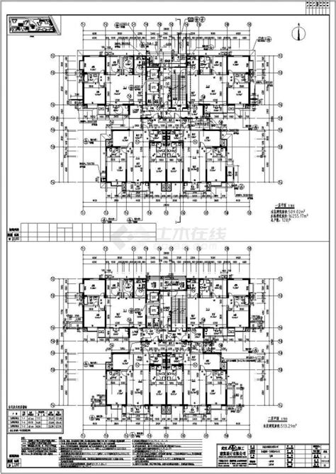 某地住宅区建筑设计施工图纸（全套）住宅小区土木在线