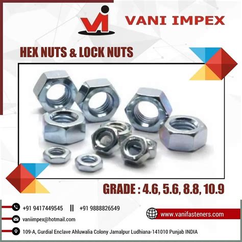 Hexagon High Tensile Steel Hex Nuts Lock Nuts Size M To M At