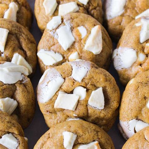 White Chocolate Chip Pumpkin Cookies Sweets By Elise