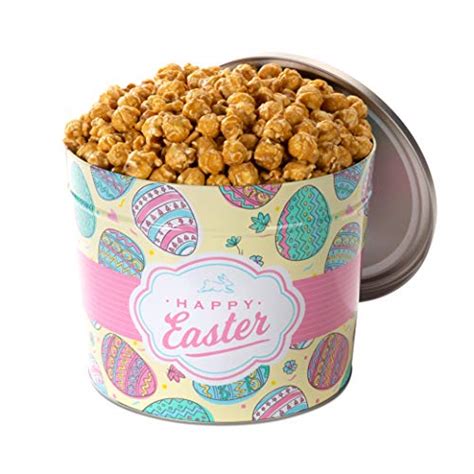 Popcornopolis Gourmet Popcorn Gallon Tin With Caramel Corn Easter