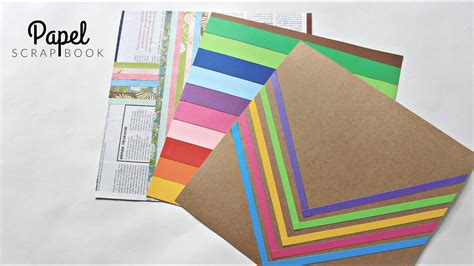 Como Hacer Tu Propio Papel Scrapbook Diy Youtube