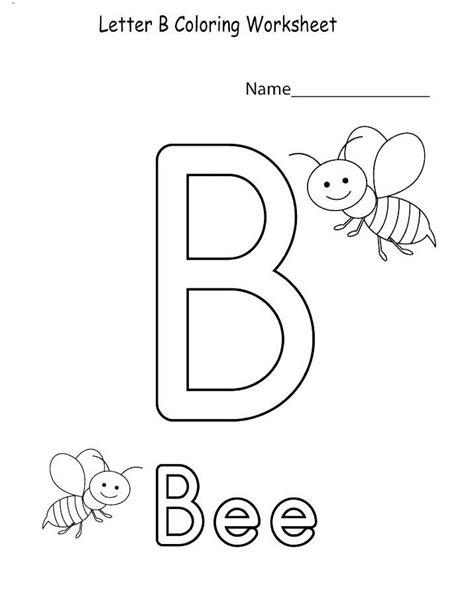 Letter B Worksheets For Kindergarten Printable Calendars At A Glance