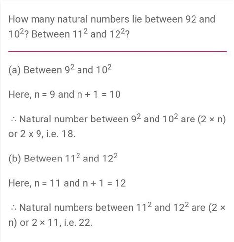 How Many Natural Number Lie Between 112 122