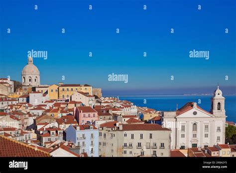 Miradouro De Santa Lucia Lisbon Portugal Stock Photo Alamy