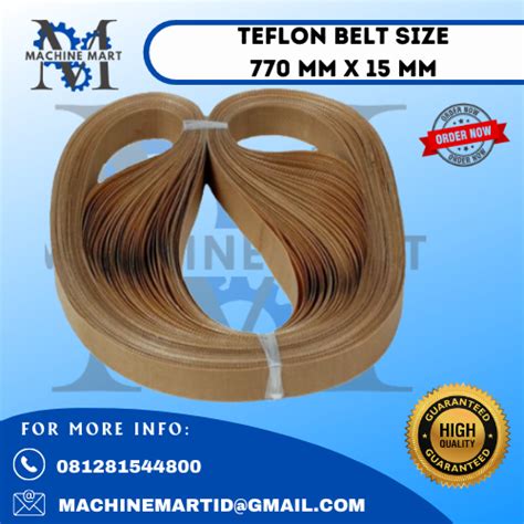 Teflon Belt Sealing Belt Pita Vanbelt Sparepart Mesin Sealer X