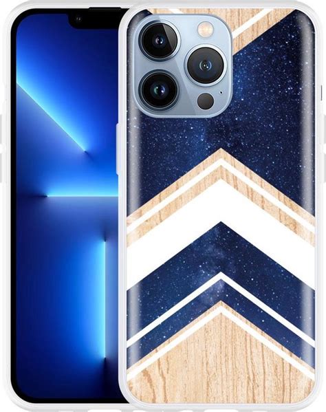 Geschikt Voor Apple Iphone Pro Hoesje Space Wood Designed By Cazy