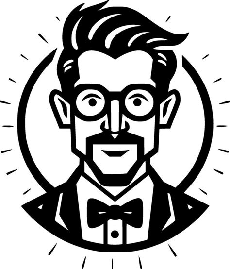 Profesor Minimalista Y Plano Logo Vector Ilustraci N