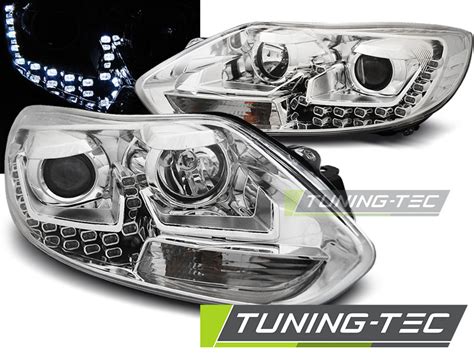 Led Tagfahrlicht Design Scheinwerfer F R Ford Focus Mk Chrom