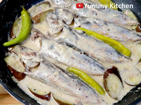 ginataang tulingan ginataang tulingan  talong ingredients