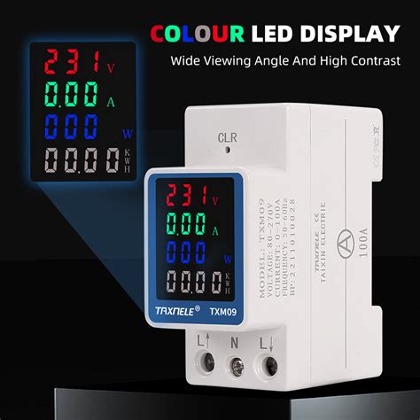 Taxnele In Ac Monitor V V A Voltage Current Power Factor