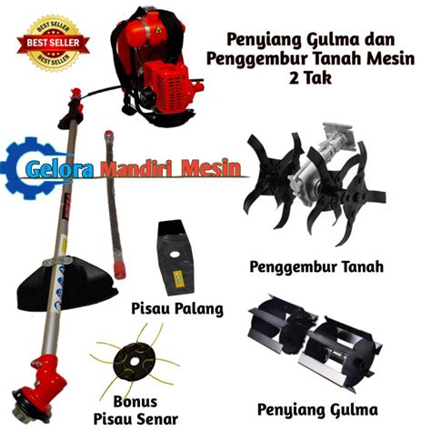 Jual Mesin Penggembur Tanah Dan Penyiang Gulma Potong Rumput Tak