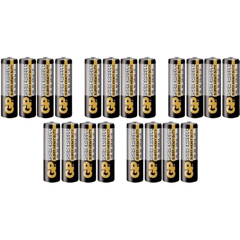 GP Supercell Super Heavy Duty AA Battery 1 Box 40pcs 1pack 4pcs