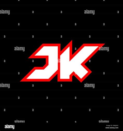 Jk Logo Design Initial Jk Letter Design With Sci Fi Style Jk Logo For