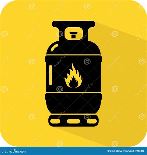 Gas Cylinder Icon Lpg Sign Liquid Petroleum Can Fuel Cannisters