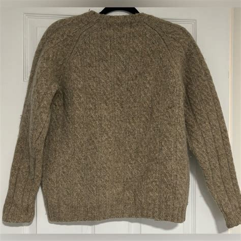 Eddie Bauer Sweaters Eddie Bauer Heritage Mens Size M Tan Wool Sweater Poshmark