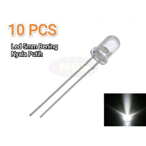 Jual Led Bening Nyala Putih Per 10 Pcs Shopee Indonesia