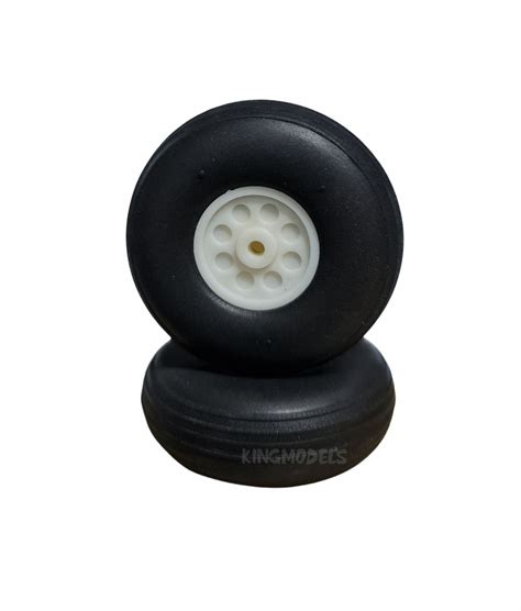 Roda De Borracha Extra Leve E Cubo Nylon Mm P S King Models