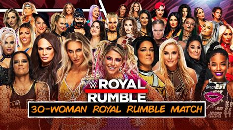 Wwe Royal Rumble 2021 30 Woman Royal Rumble Match Youtube