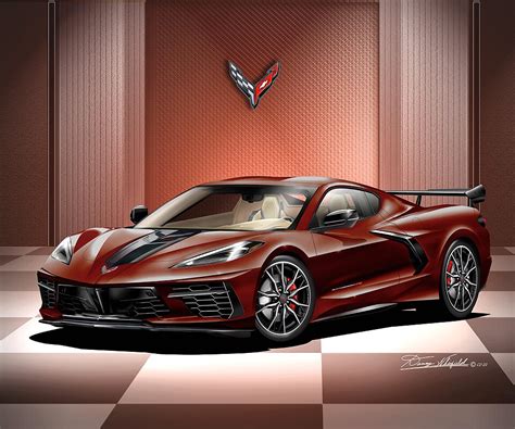 C Chevrolet Corvette Stingray Art Prints By Danny Whitfield Caffeine