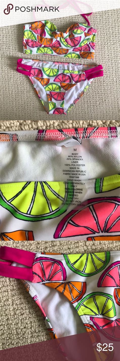 Delias Medium Two Piece Bikini Strapless Bikini Removable Straps