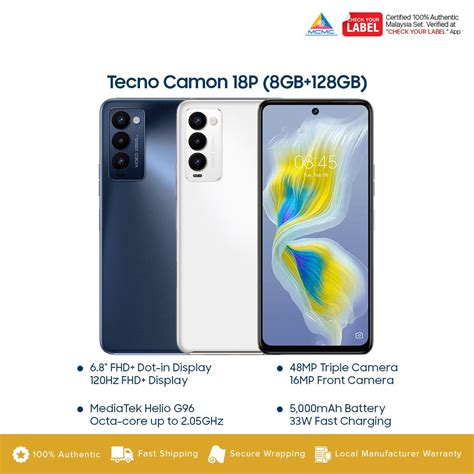 Tecno Camon 18P 8GB 128GB Price In Malaysia Specs KTS