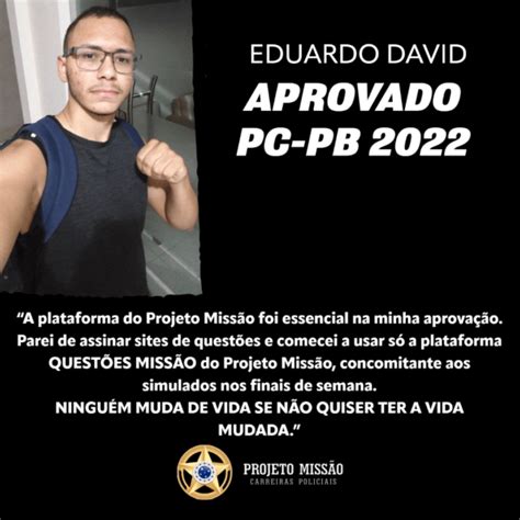 Eduardo David APROVADO PCPB 2022 Projeto Missão