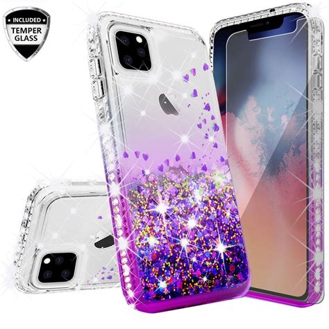 Case For IPhone 11 Pro Max 2019 Glitter Liquid Floating Bling