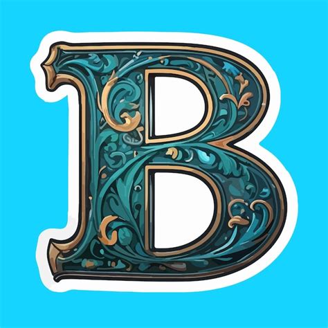 Premium Vector Sticker Image Of Letter B