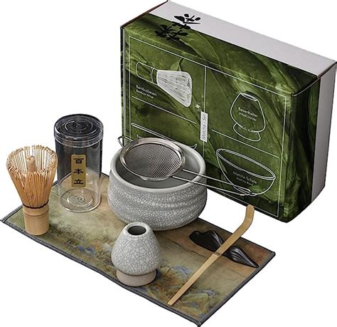 Japanese Matcha Tea Set 7Pcs Matcha Whisk Set Include Matcha Bowl