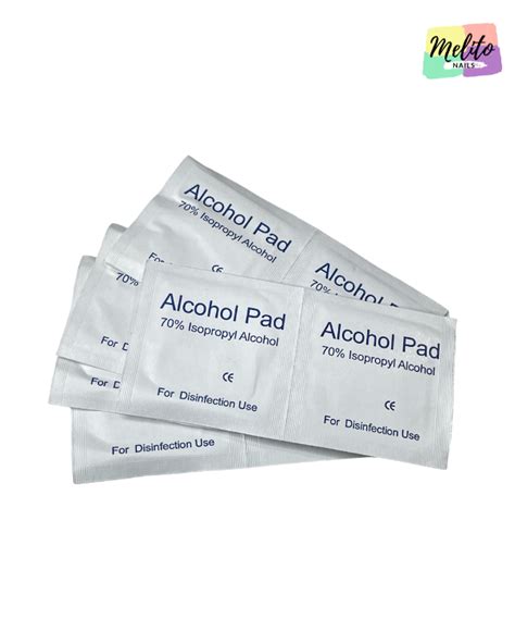 Alcohol Pads Caja X 100 Unidades Melito Nails