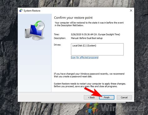 Windows 10 How To System Restore And Create A Restore Point | winbuzzer