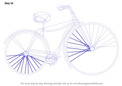 Step by Step How to Draw Vintage Cycle : DrawingTutorials101.com