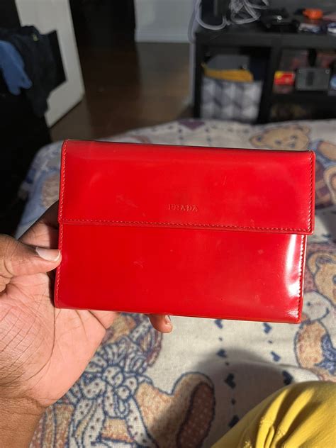 Prada Red Prada Wallet Grailed