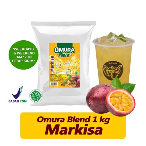 Jual OMURA Blend Bubuk Minuman Premium Rasa Markisa Powder Drink 1 Kg