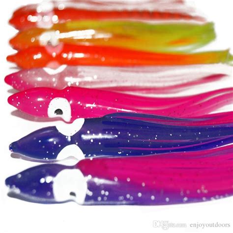 Soft Plastic Octopus Fishing Lures 7 5cm Mixed Color Silicone Octopus