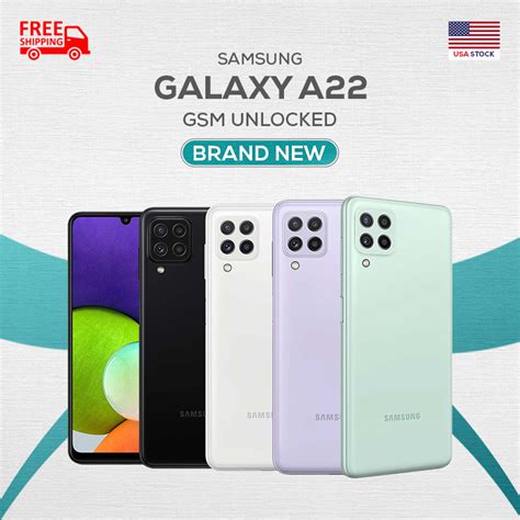 Samsung Galaxy A22 128GB 4GB RAM SM-A225M/DSN (FACTORY UNLOCKED) 6.4 ...