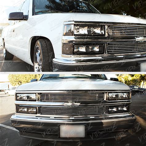 1994-1998 Chevrolet C1500 K1500 Silverado Extended Black LED 3RD+Tail+Headlights | eBay