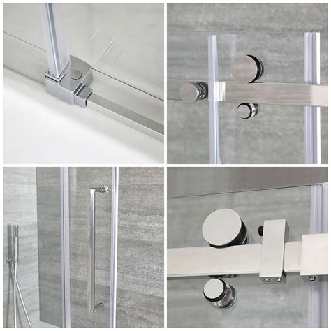 Milano Portland Chrome Frameless Sliding Bath Shower Screen