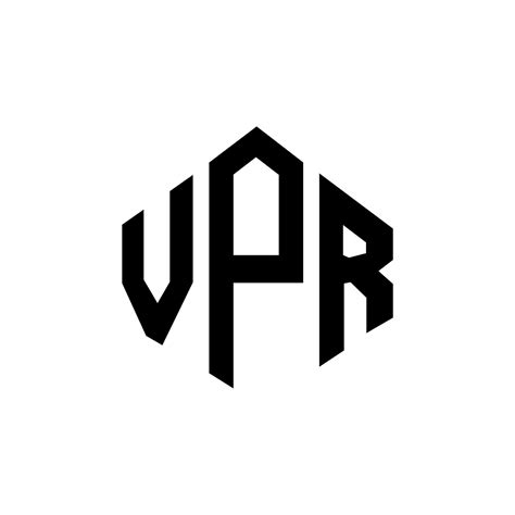 VPR letter logo design with polygon shape. VPR polygon and cube shape ...